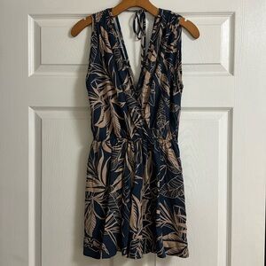 NWT Final Touch Deep V-Neck Romper